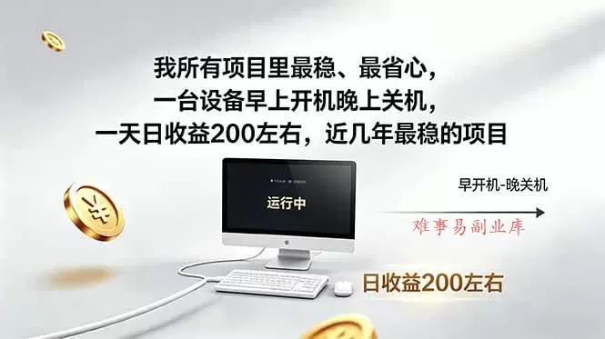 (18490期)我所有项目里最稳,最省心,一台设备早上开机晚上关机,一天日收益200左右,近几年最稳的项目 (18490期)我所有项目里最稳,最省心,一台设备早上开机晚上关机,一天日收益200左右,近几年最稳的项目