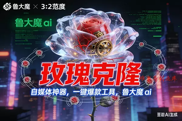 (16983期)玫瑰克隆神器,ai鲁大魔,自媒体必备的软件,一键爆款,详细教程 (16983期)玫瑰克隆神器,ai鲁大魔,自媒体必备的软件,一键爆款,详细教程