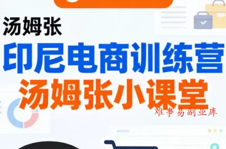 Jack老师·印尼电商训练营+汤姆张小课堂-难事易副业库