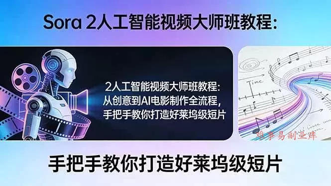 (17688期)Sora 2人工智能视频大师班教程:从创意到AI电影制作全流程,手把手教你打造好莱坞级短片 (17688期)Sora 2人工智能视频大师班教程:从创意到AI电影制作全流程,手把手教你打造好莱坞级短片
