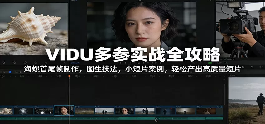 VIDU多参实战全攻略：海螺首尾帧制作，图生技法，小短片案例，轻松产出高质量短片