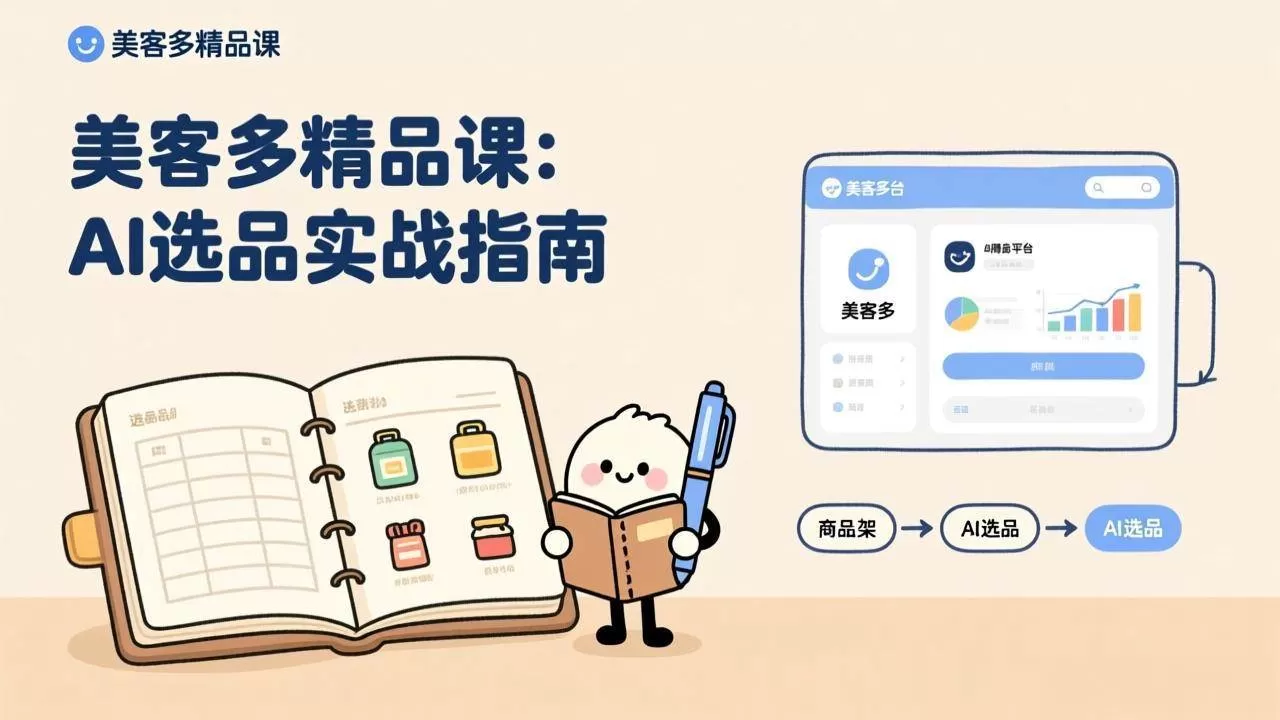 （17292期）AI+美客多精品课，工具实操、数据选品、AI优化，新手也能快速上手，月入5000+美元
