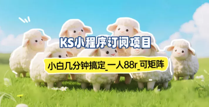 小程序订阅项目_小白几分钟搞定，一人88米，可矩阵（已测到账）
