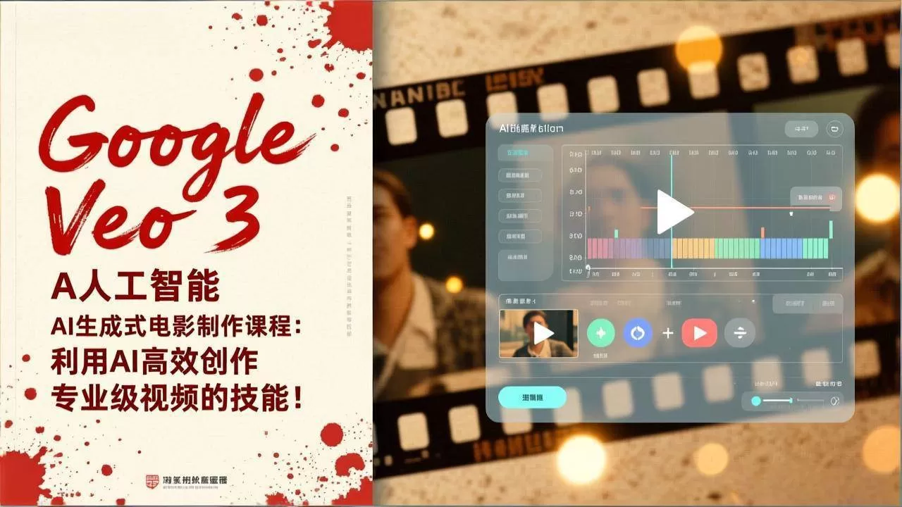 （17032期）Google Veo 3人工智能AI生成式电影制作课程：利用AI高效创作专业级视频的技能！-难事易副业库