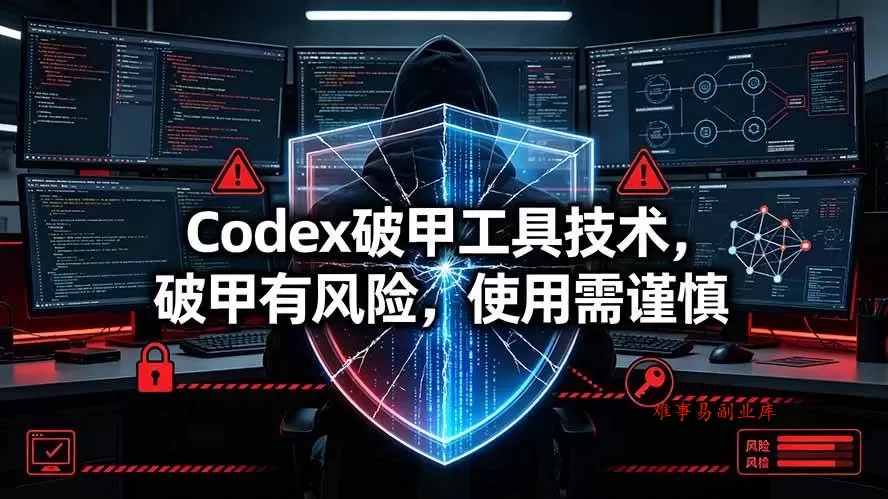 （19533期）Codex破甲工具技术，破甲有风险，使用需谨慎-难事易副业库