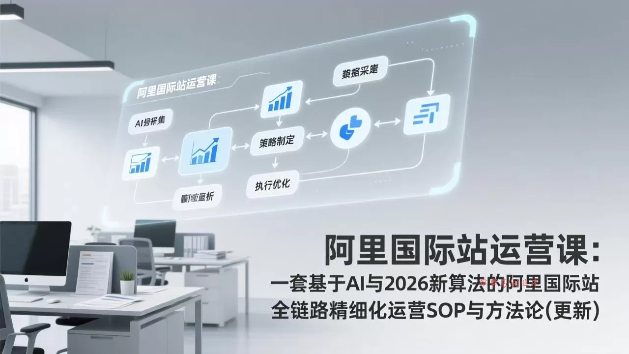 阿里国际站运营课：一套基于AI与2026新算法的阿里国际站全链路精细化运营SOP与方法论(更新-难事易副业库