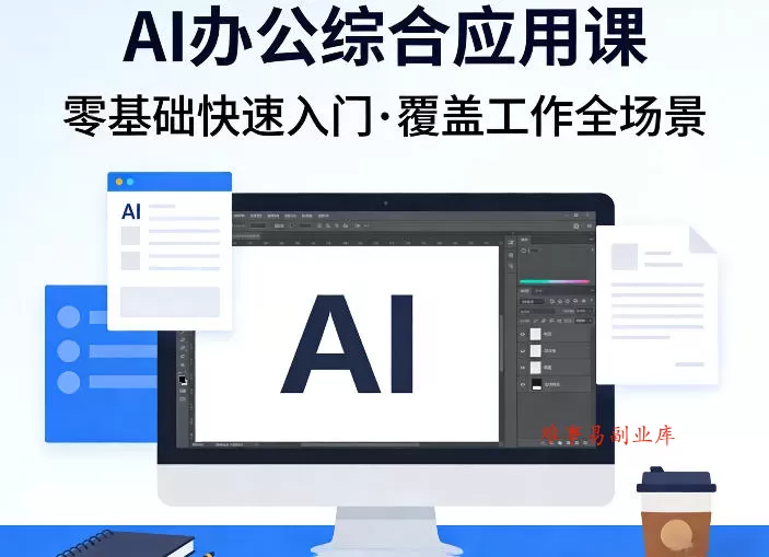 AI办公综合应用课，零基础快速入门，覆盖了工作中各种应用场景-难事易副业库