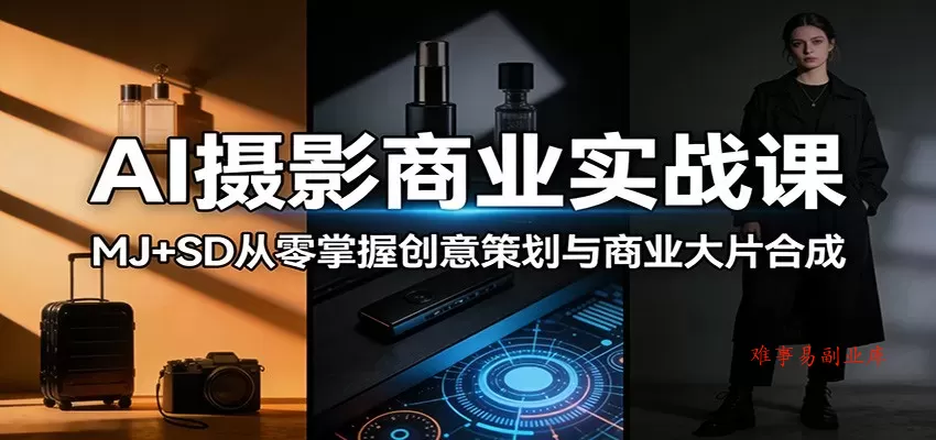 AI摄影商业实战课:MJ+SD从零掌握创意策划与商业大片合成 AI摄影商业实战课:MJ+SD从零掌握创意策划与商业大片合成