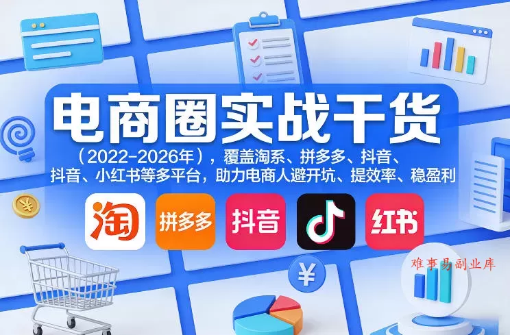 电商圈实战干货(2023-2026年),覆盖淘系、拼多多、抖音、小红书等多平台,助力电商人避开坑、提效率、稳盈利(更新5月19日) 电商圈实战干货(2023-2026年),覆盖淘系、拼多多、抖音、小红书等多平台,助力电商人避开坑、提效率、稳盈利(更新5月19日)