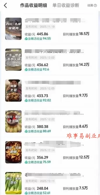抖音某百万博主的美食解说视频制作教学，可以做伙伴计划，分成计划，撸抖音精选收益(更新)