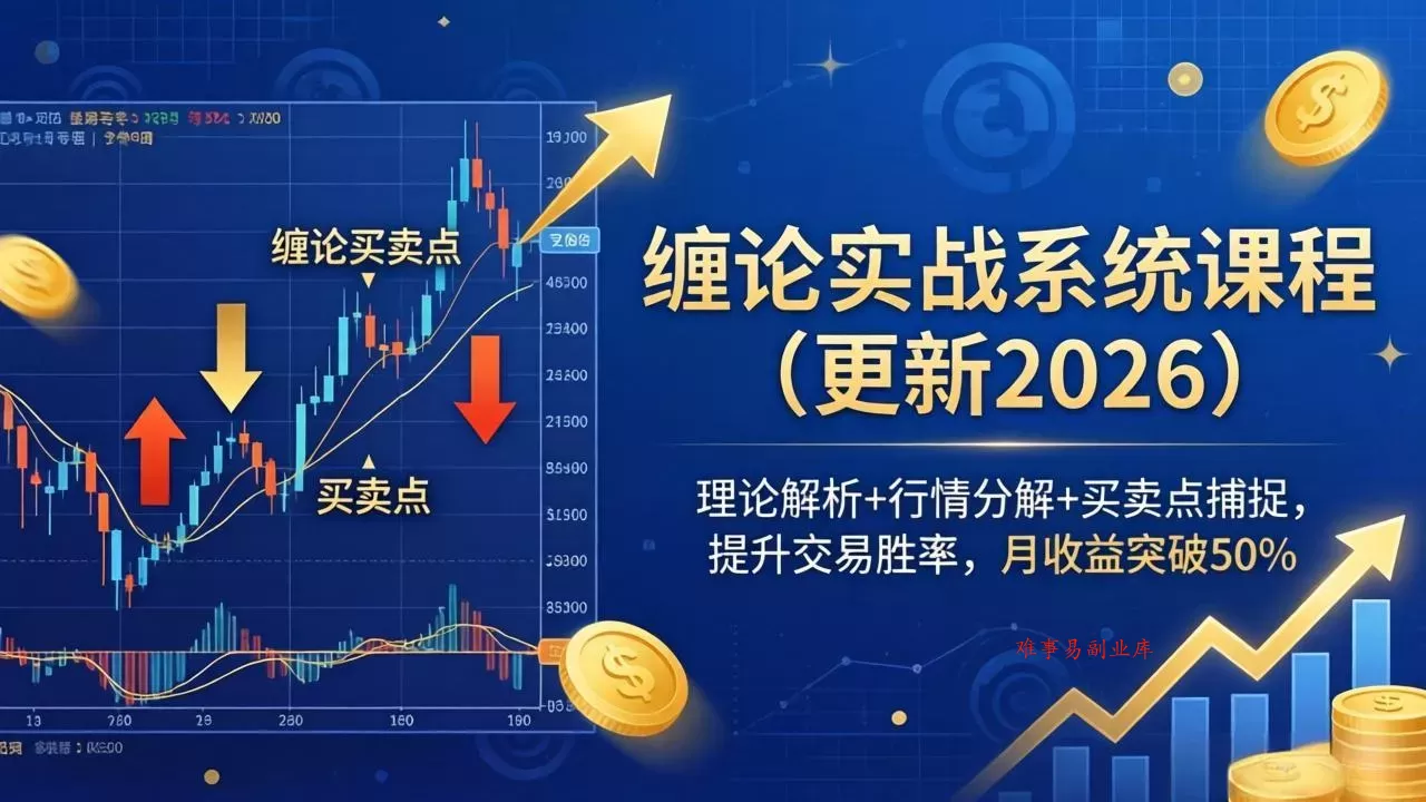 缠论实战系统课程(更新26年6月-难事易副业库