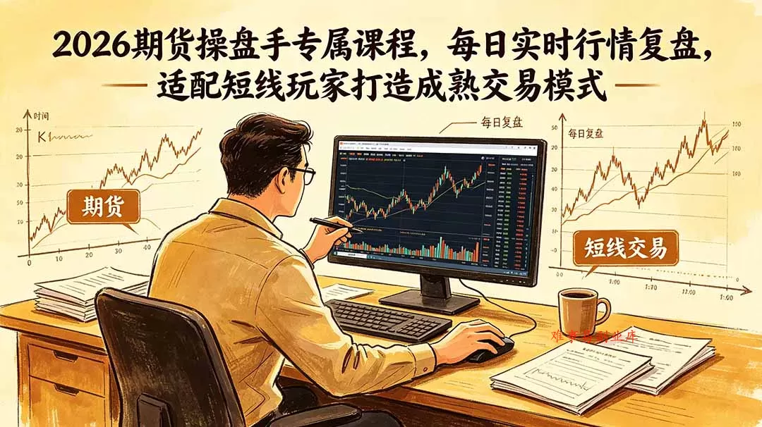 2026期货操盘手专属课程-更新6月,每日实时行情复盘,适配短线玩家打造成熟交易模式 2026期货操盘手专属课程-更新6月,每日实时行情复盘,适配短线玩家打造成熟交易模式