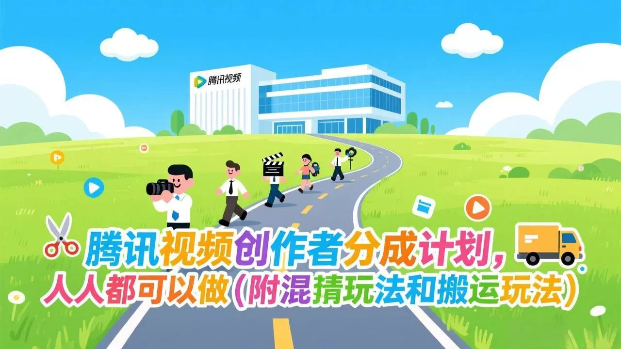 （17137期）腾讯视频创作者分成计划，人人都可以做（附混剪玩法和搬运玩法）-难事易副业库