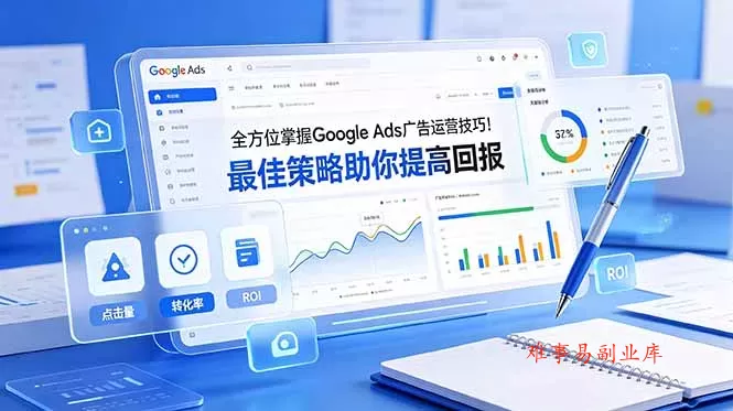 全方位掌握 Google Ads 广告运营技巧！最佳策略助你提高回报【原创双语字幕】-难事易副业库