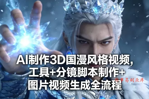 AI制作3D国漫风格视频，工具+分镜脚本制作+图片视频生成全流程-难事易副业库