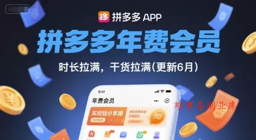 拼多多年费会员，实经验分享操，时长拉满，干货拉满(更新26年06月02日)-难事易副业库