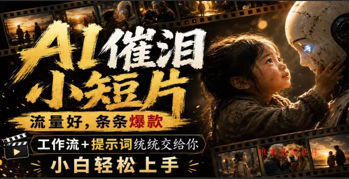 AI催泪小短片,流量好,条条爆款,工作流+提示词统统交给你,小白轻松上手 AI催泪小短片,流量好,条条爆款,工作流+提示词统统交给你,小白轻松上手