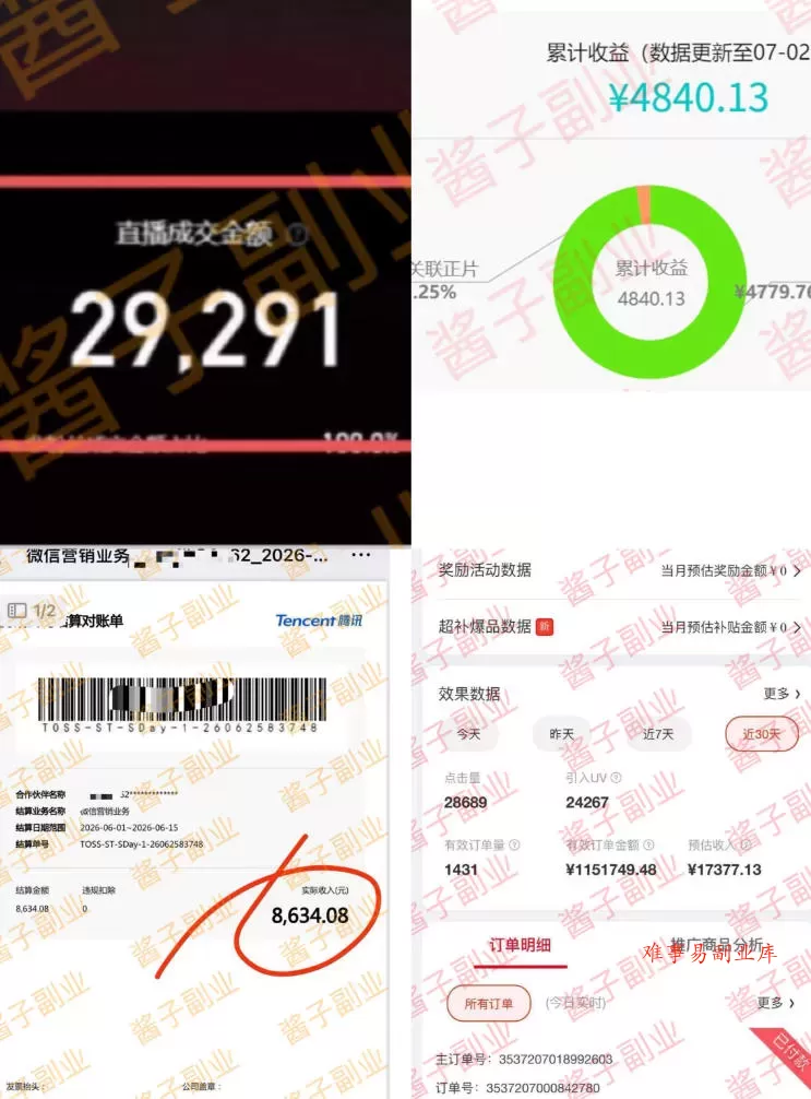 985十年互联网老兵亲测：2026年多个真实落地副业项目，手把手带你搭建被动收入管道（淘宝无人直播、TK拉新、代运营、CSGO……）【揭秘】