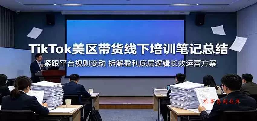 TikTok美区带货线下培训笔记总结:紧跟平台规则变动,拆解盈利底层逻辑长效运营方案 TikTok美区带货线下培训笔记总结:紧跟平台规则变动,拆解盈利底层逻辑长效运营方案