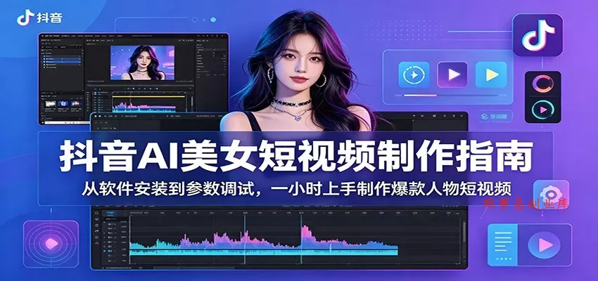抖音AI美女短视频制作指南:从软件安装到参数调试,一小时上手制作爆款人物短视频 抖音AI美女短视频制作指南:从软件安装到参数调试,一小时上手制作爆款人物短视频