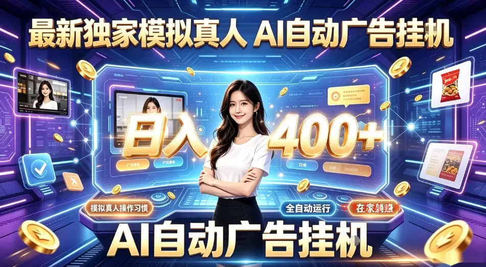 最新独家模拟真人，AI自动挂号挂G，日入400+，全程全自动运行，无需人工【揭秘】-难事易副业库