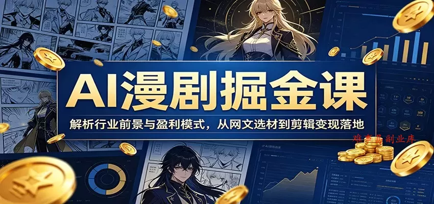 AI漫剧掘金课:解析行业前景与盈利模式,从网文选材到剪辑变现落地 AI漫剧掘金课:解析行业前景与盈利模式,从网文选材到剪辑变现落地