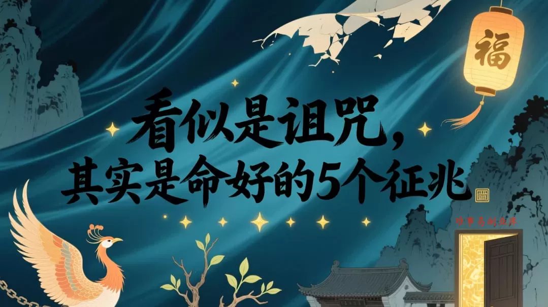 付费文章：看似是诅咒，其实是命好的5个征兆-难事易副业库