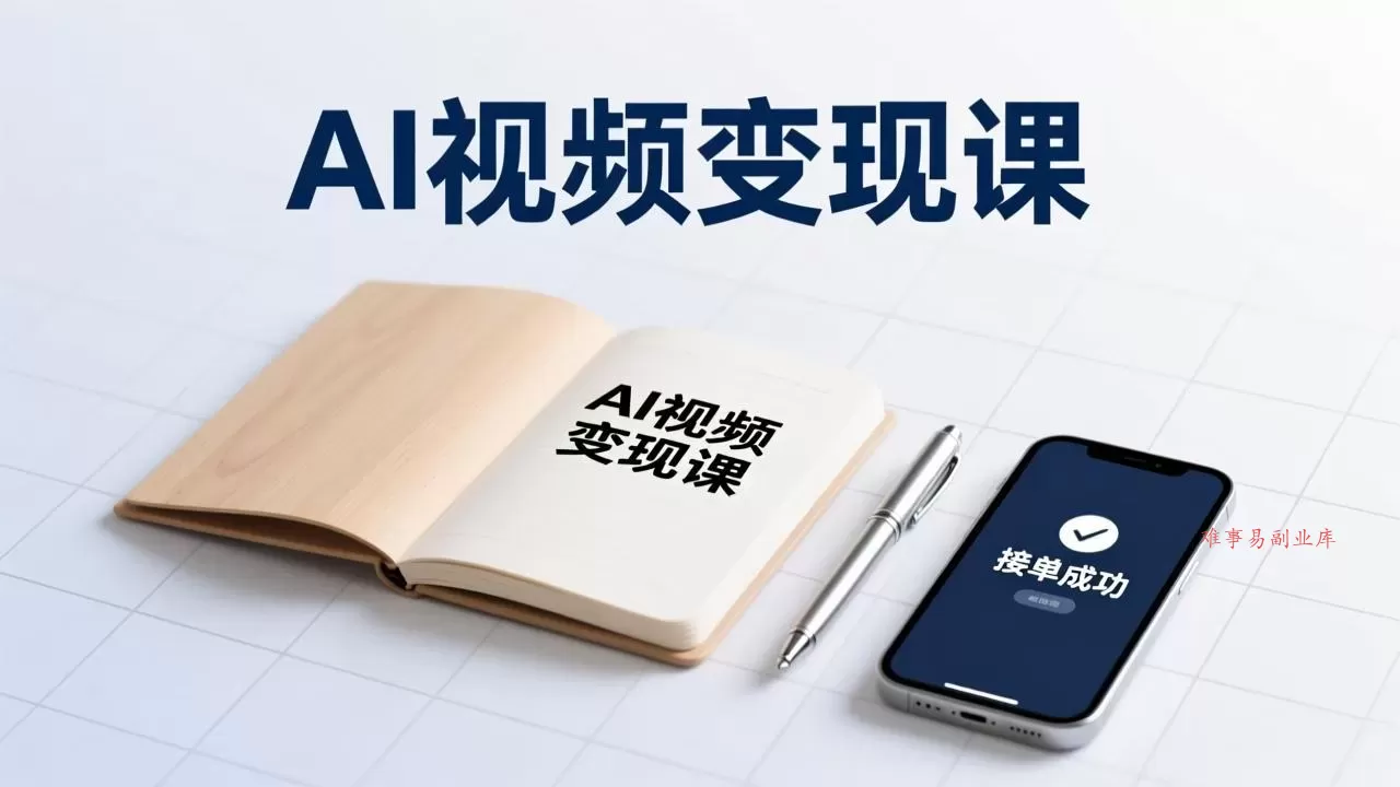 AI视频变现课，学完即可创作短片、接商单，实现副业增收，单项目报价可达千元