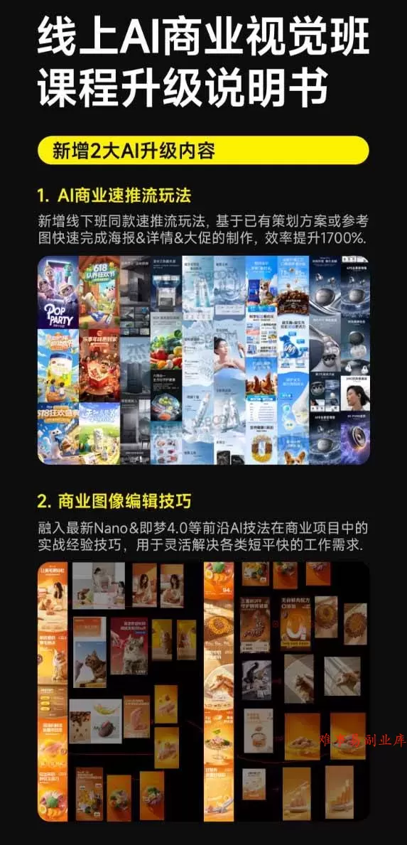 （20027期）电商视觉 AI实战训练营第55期：MJ+SD+Comfy精准控图，从商业海报到首页详情页全流程实战