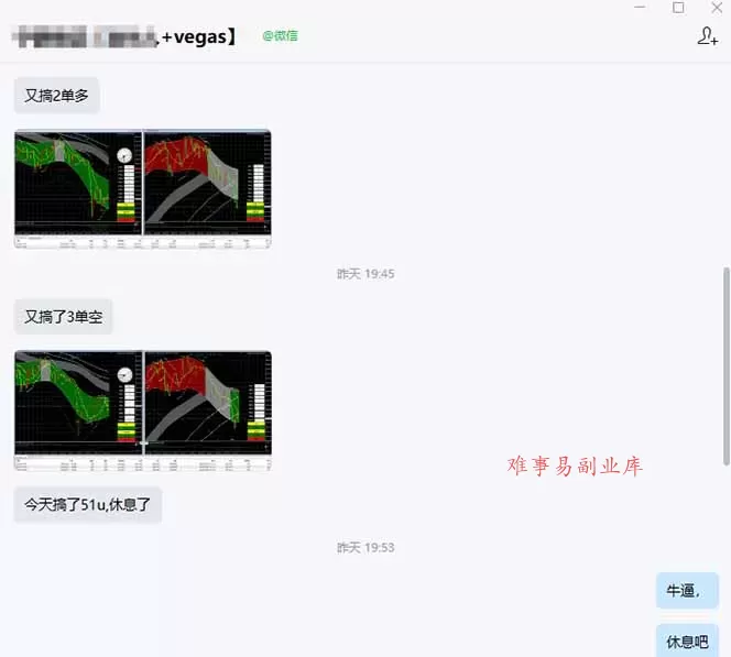 海外美金操盘手技术，Vegas交易技术+聪明软件，日赚50-1000U，长期稳定，小白轻松上手。-难事易副业库