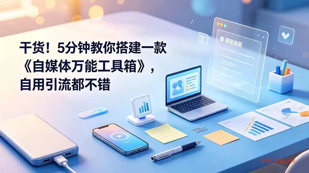(19064期)干货!5分钟教你搭建一款《自媒体万能工具箱》,自用引流都不错 (19064期)干货!5分钟教你搭建一款《自媒体万能工具箱》,自用引流都不错