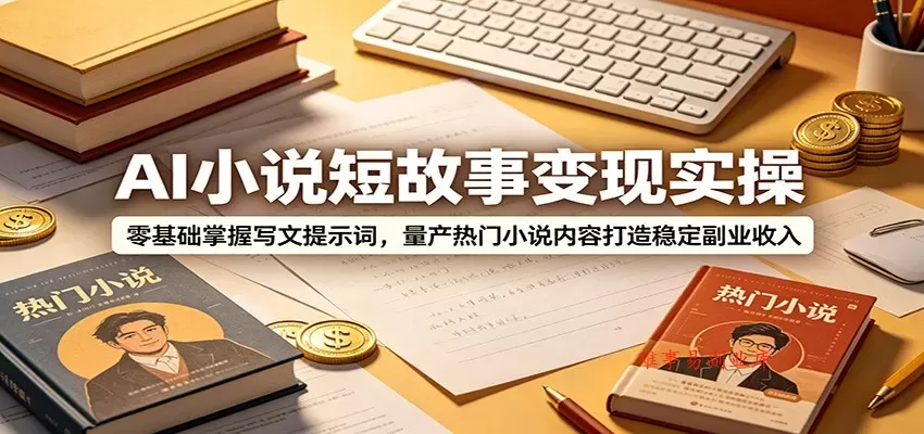 AI小说短故事变现实操:零基础掌握写文提示词,量产热门小说内容打造稳定副业收入 AI小说短故事变现实操:零基础掌握写文提示词,量产热门小说内容打造稳定副业收入