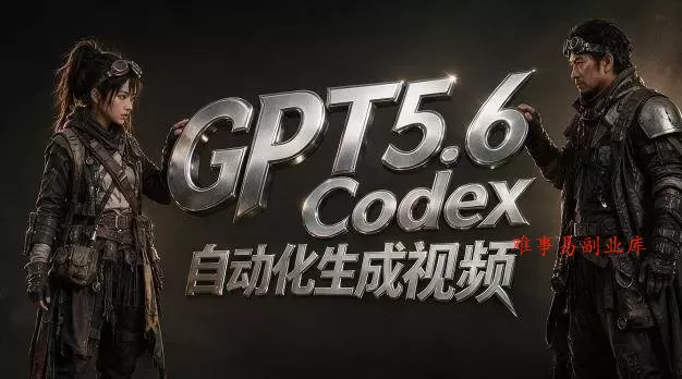 (19393期)GPT5.6+Codex自动化视频生成:提示词设计×角色设定×封面海报×工作流思路,高效产出AI视频 (19393期)GPT5.6+Codex自动化视频生成:提示词设计×角色设定×封面海报×工作流思路,高效产出AI视频