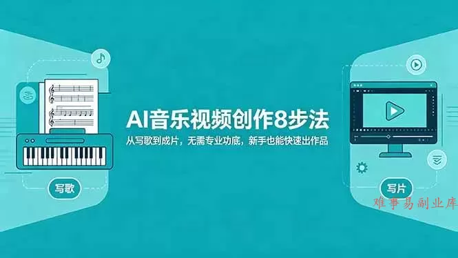 （18340期）AI音乐视频创作8步法：从写歌到成片，无需专业功底，新手也能快速出作品