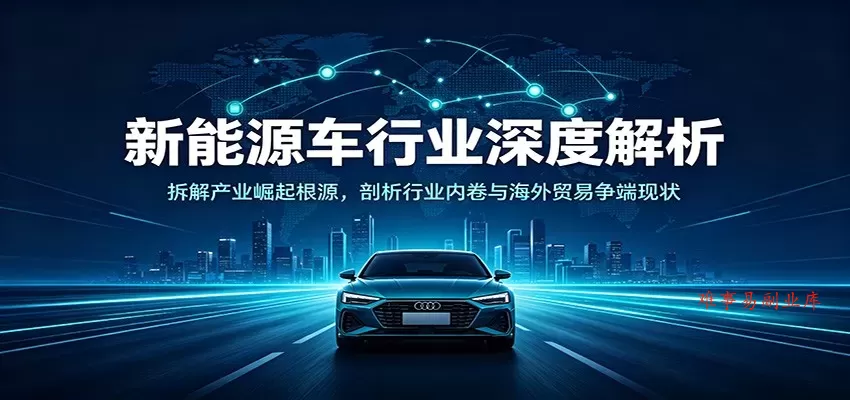 新能源车行业深度解析：拆解产业崛起根源，剖析行业内卷与海外贸易争端现状-难事易副业库