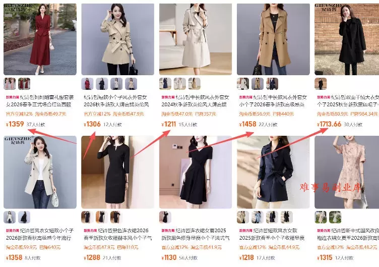 【超强副业】淘宝超高价女装项目：1单賺1k+，可工作室放大（共52节）