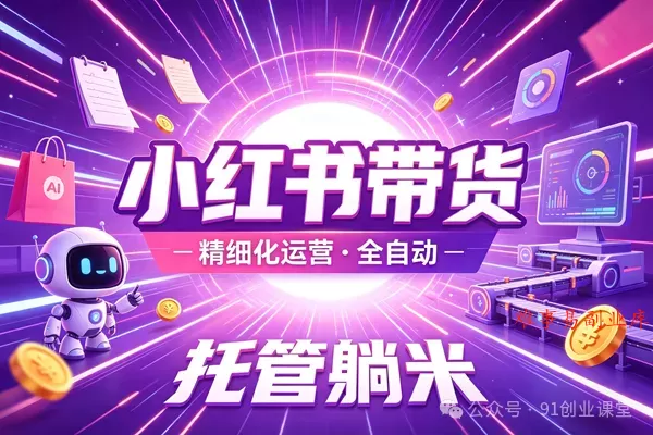 8月最新项目——小红书带货，精细化代运营，托管躺米，【兔米橡木】，感兴趣的加哦。-难事易副业库