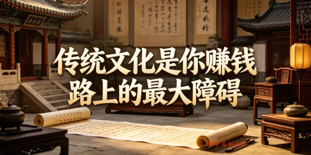 付费文章：传统文化是你賺钱路上的最大障碍-难事易副业库