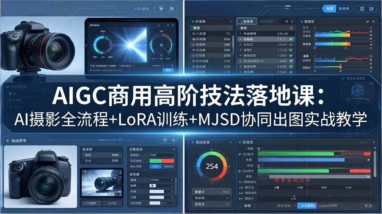 (18254期)AIGC商用高阶技法落地课:AI摄影全流程+LoRA训练+MJSD协同出图实战教学 (18254期)AIGC商用高阶技法落地课:AI摄影全流程+LoRA训练+MJSD协同出图实战教学