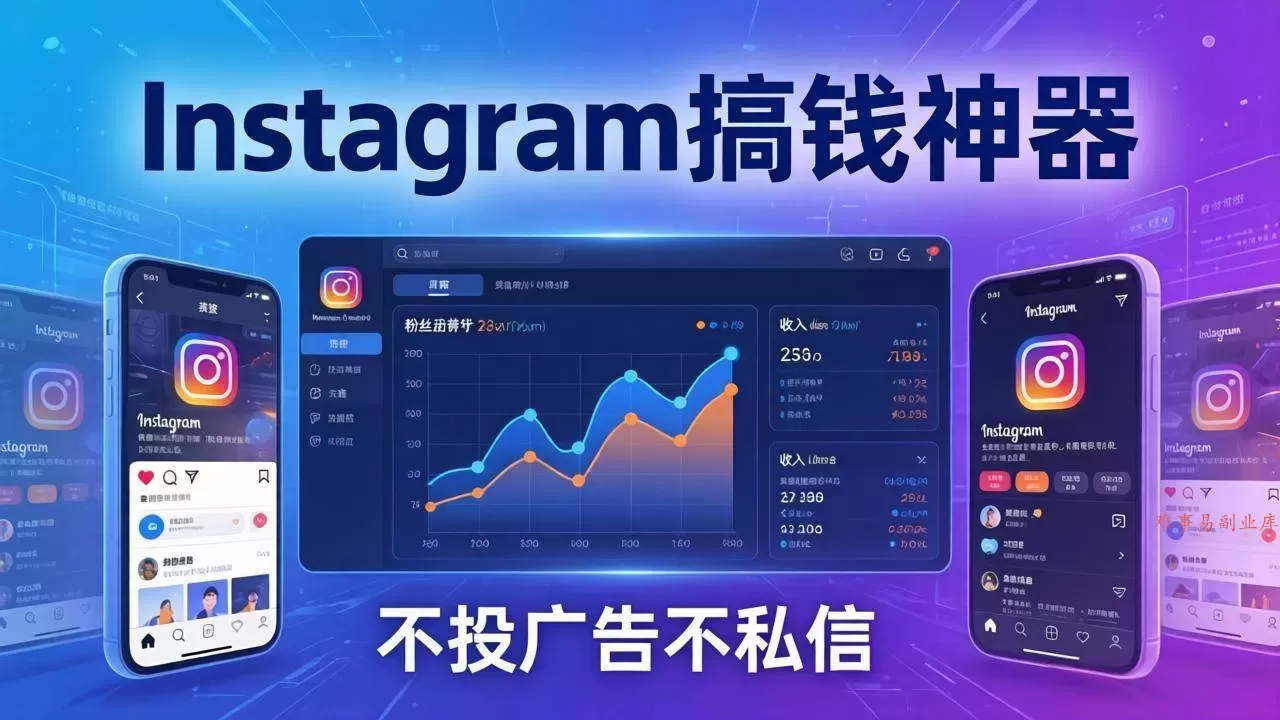 (17731期)Instagram搞钱神器:月涨6万粉+月入5万刀,不投广告不私信,靠算法+低价产品-难事易副业库