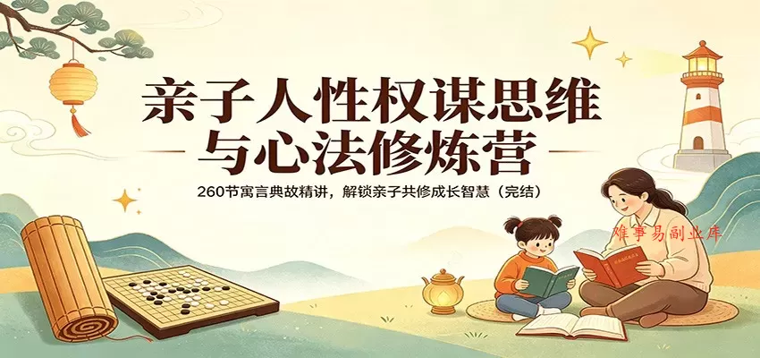 亲子人性权谋思维与心法修炼营：260节寓言典故精讲，解锁亲子共修成长智慧（完结）-难事易副业库