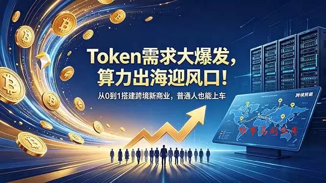 （18889期）Token需求大爆发，算力出海迎风口！从0到1搭建跨境新商业，普通人也能上车-难事易副业库