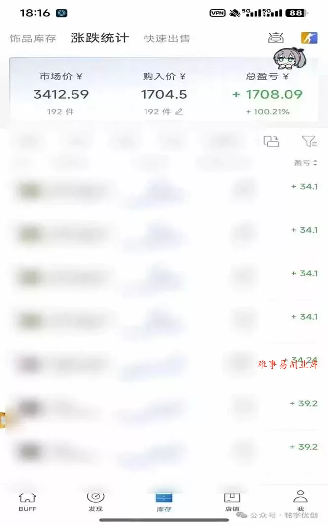 steam搬砖，倒卖cs2饰品，达到月化20%+的收益，真正的靠谱可落地长期项目