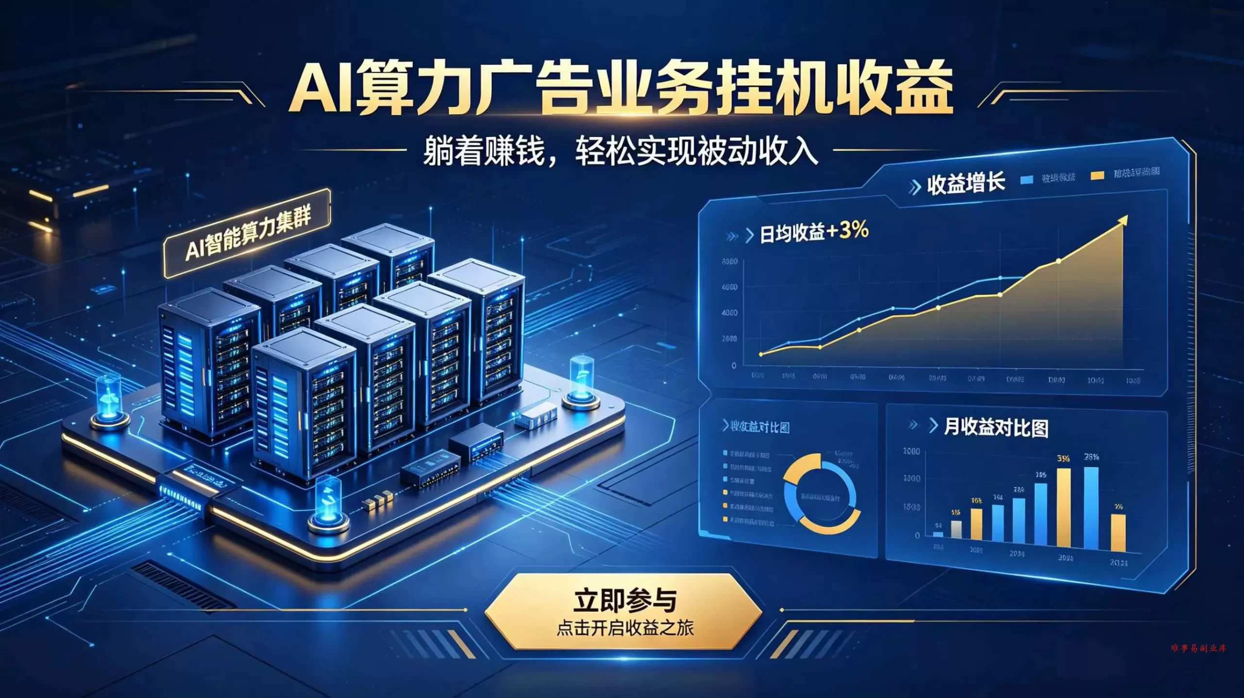 AI算力广告业务｜AI时代个人或工作室新赛道-难事易副业库