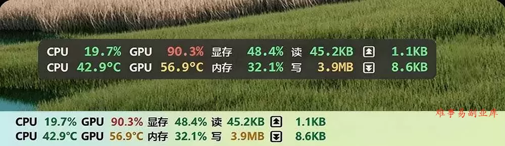 （20245期）Github超过3.3K Stars！电脑桌面硬件监控工具，界面好看又好用，实时CPU/GPU/网速实时显示 LiteMonitor
