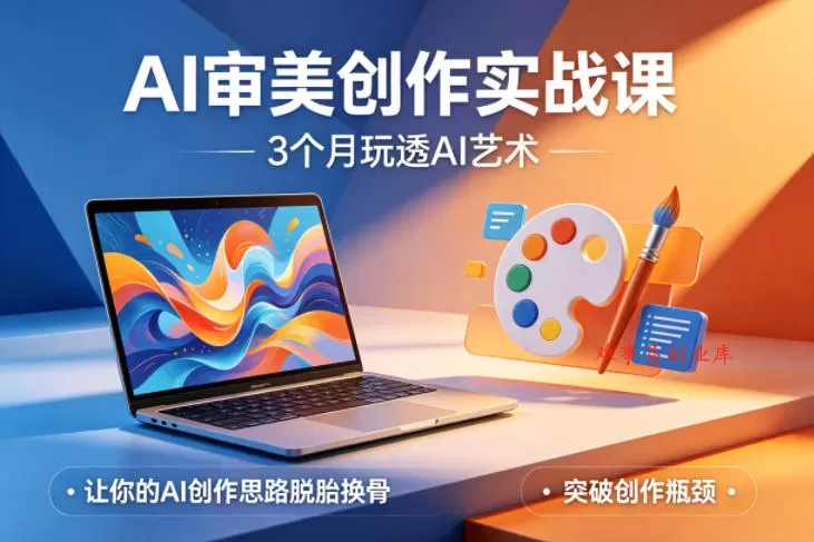 AI审美创作实战课，3个月玩透AI艺术，让你的AI创作思路脱胎换骨，突破创作瓶颈-难事易副业库