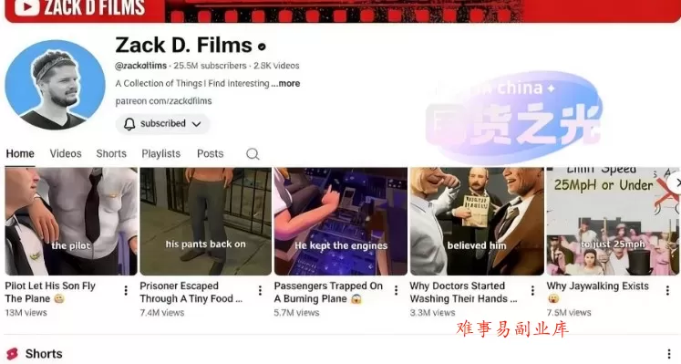 外网大神Zack D Film作品同款科普动画视频制作教学，TK油管youtube科普blender教程，教你出海賺美金