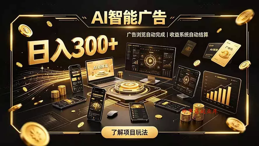自研 AI 系统｜轻资产起步｜长期稳定收益｜宝妈 上班族轻轻松松日入300+-难事易副业库