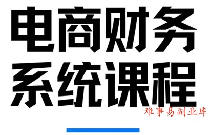 郑老师·电商财务系统课程 郑老师·电商财务系统课程