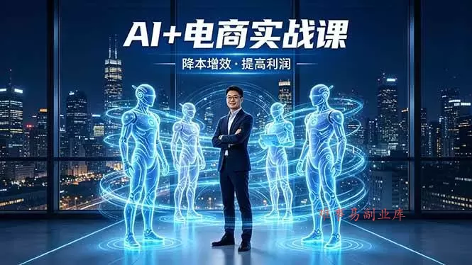 （18328期）AI+电商实战课，1人+N个AI 智能体，把SOP变AI员工，实现降本增效提高利润-难事易副业库